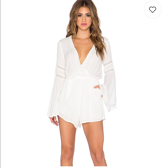 NWT• L*SPACE lovestruck ivory romper - Picture 3 of 7